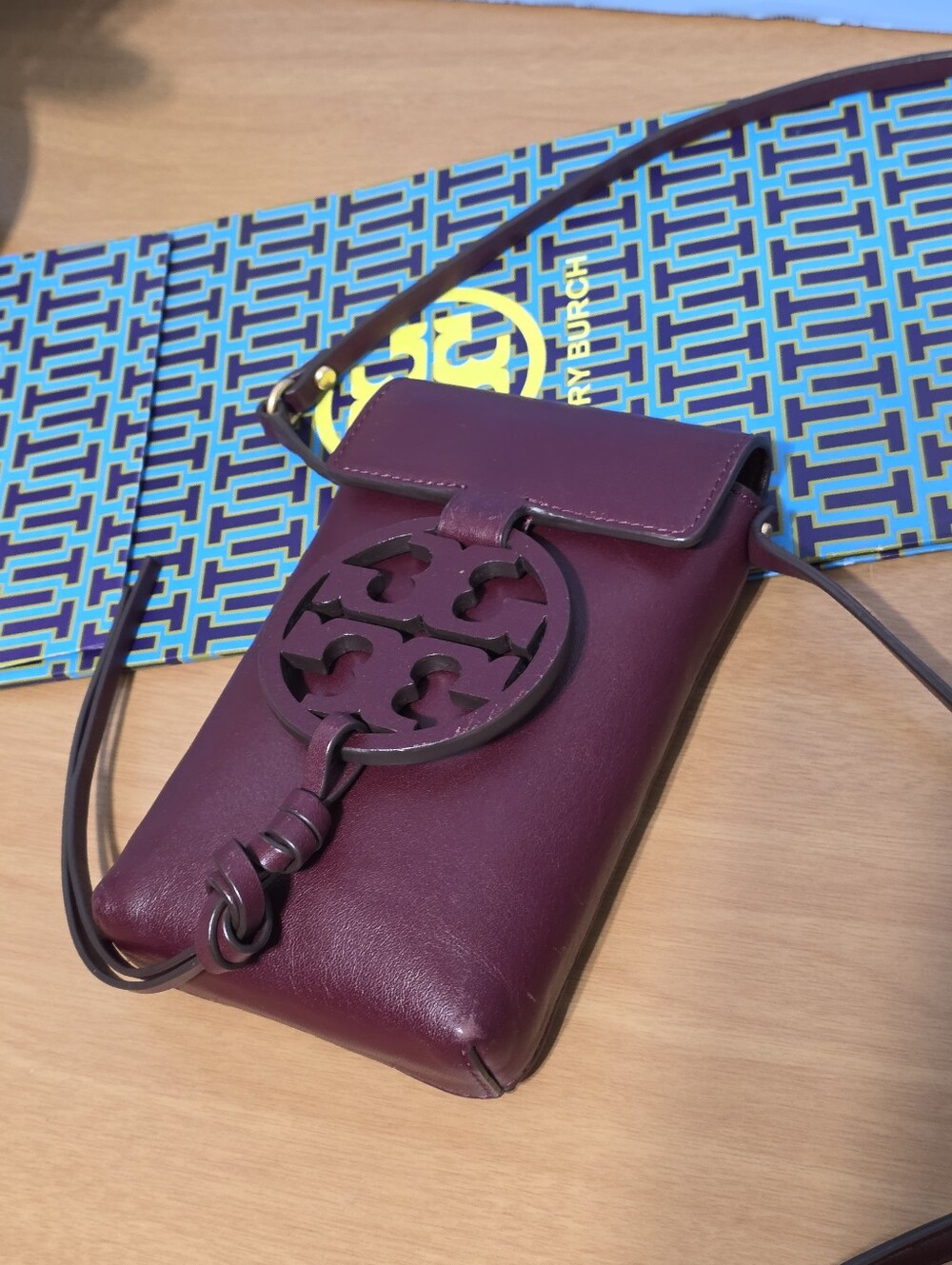 Tory Burch Miller Leather Phone Crossbody